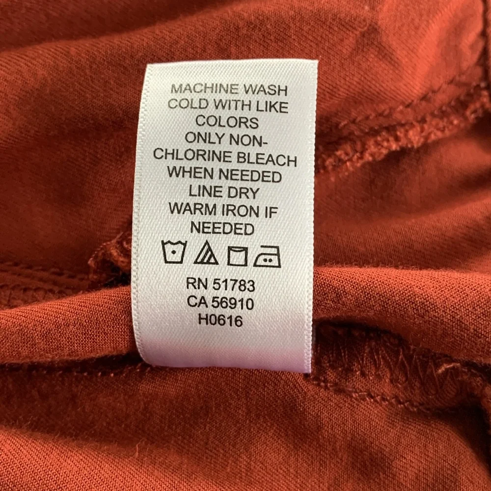 MAURICES Women’s Full Zip Bomber Jacket Rust Orange Thin Lightweight Elastic‎ XS